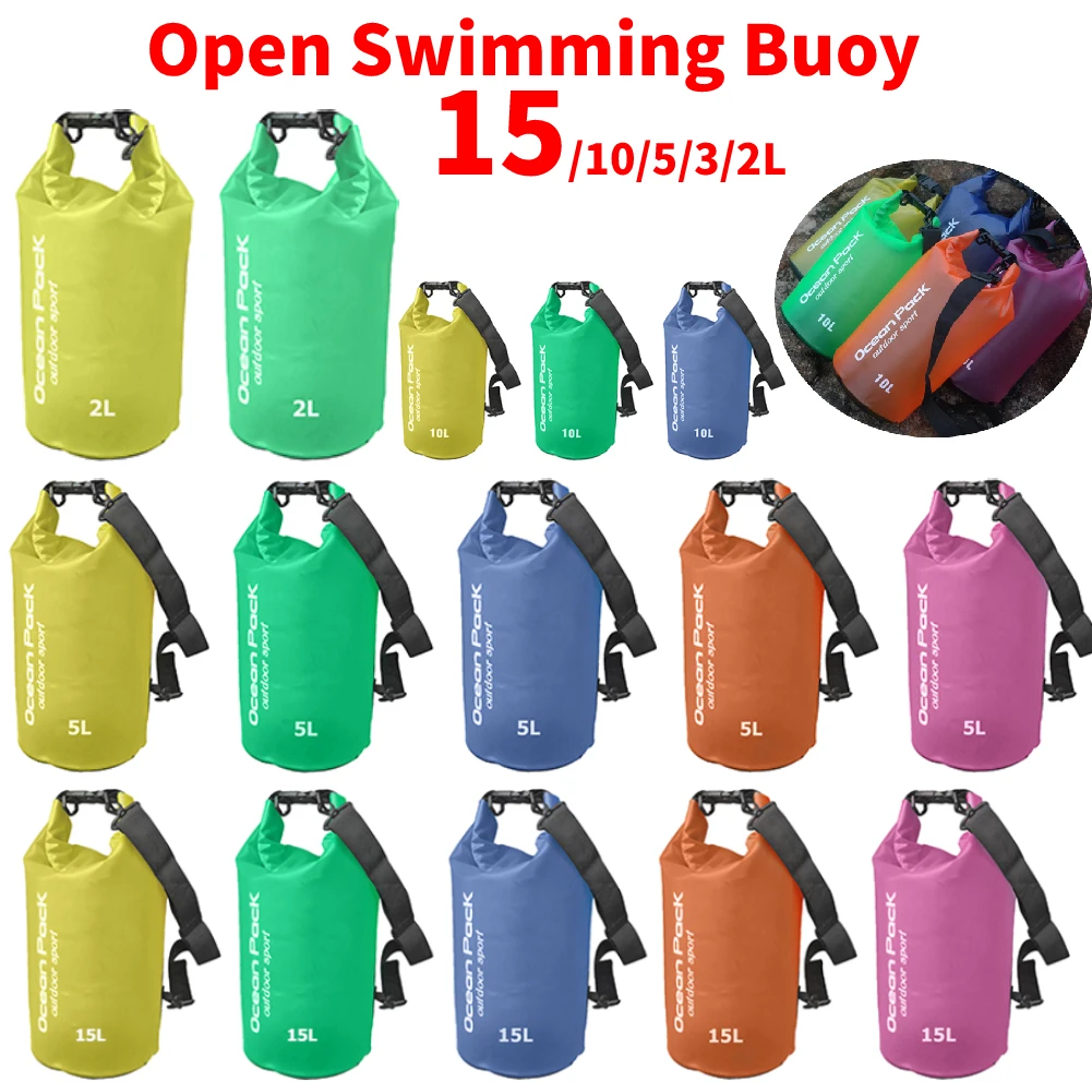 Swim Buoy Open Water - Pelampung 15/2L untuk air terbuka tas