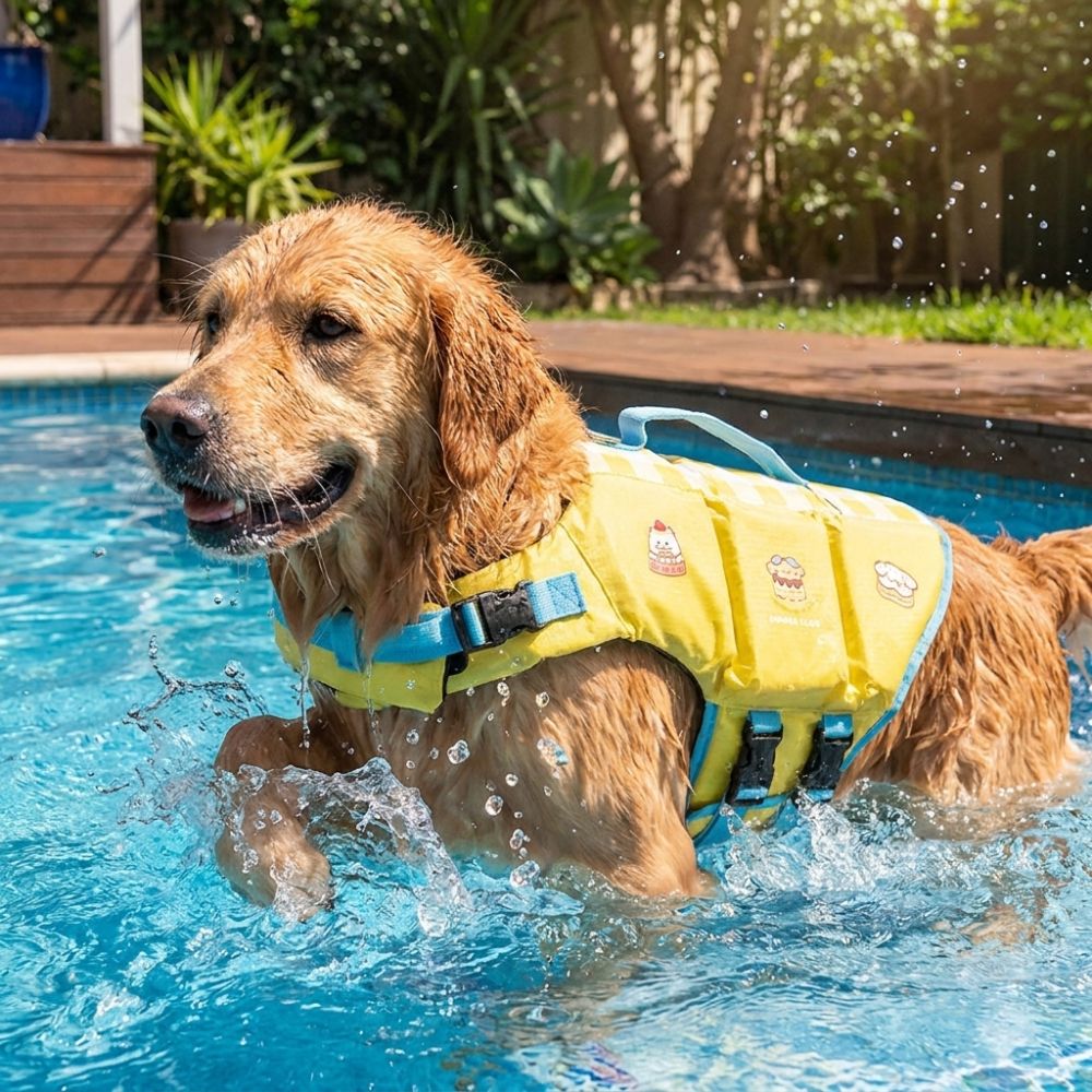 Life Jacket Buoyancy - Jaket Pelampung Anjing Tahan Air, Dapat
